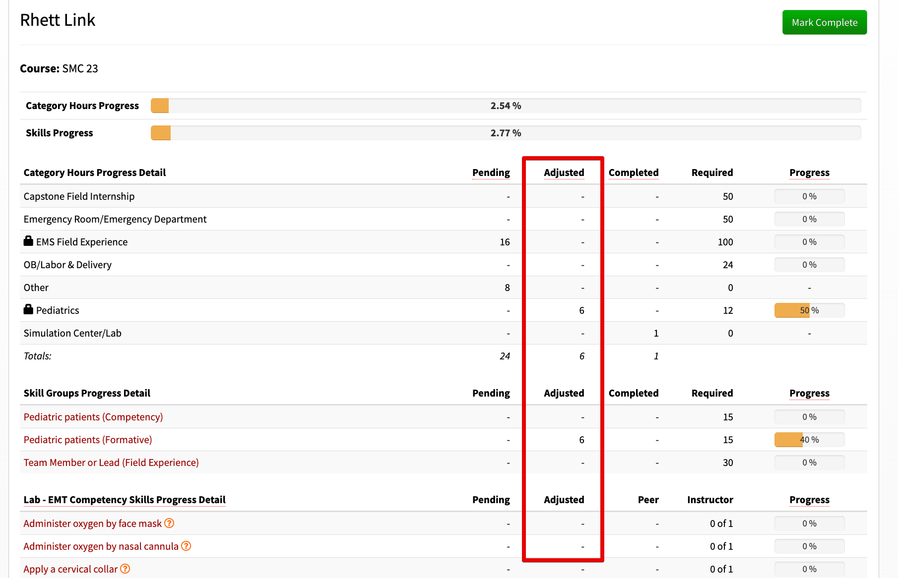 (School) Adjusting Defaults- Giving students credit for hours and ...