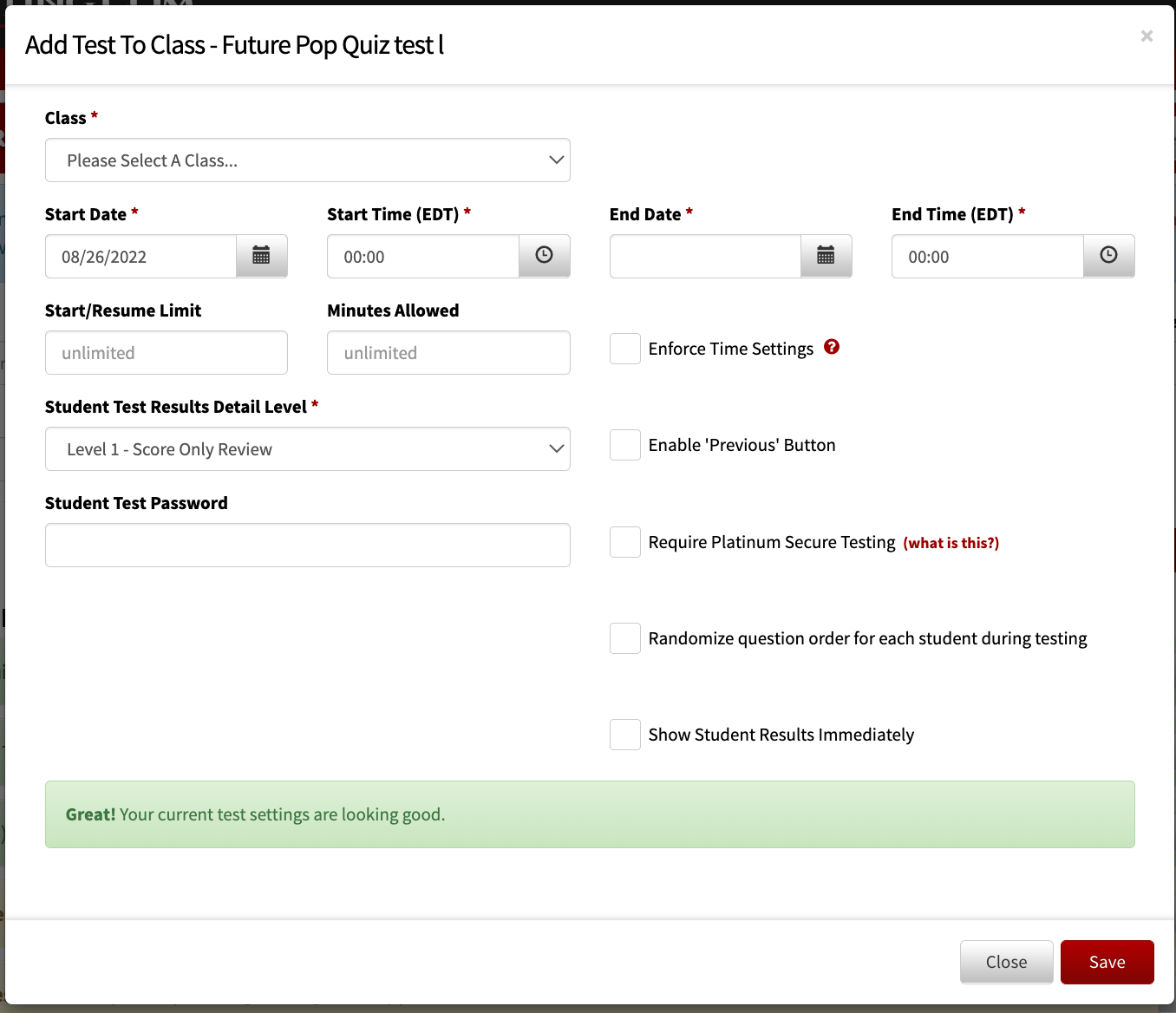 Changing Password – Platinum Education Knowledgebase